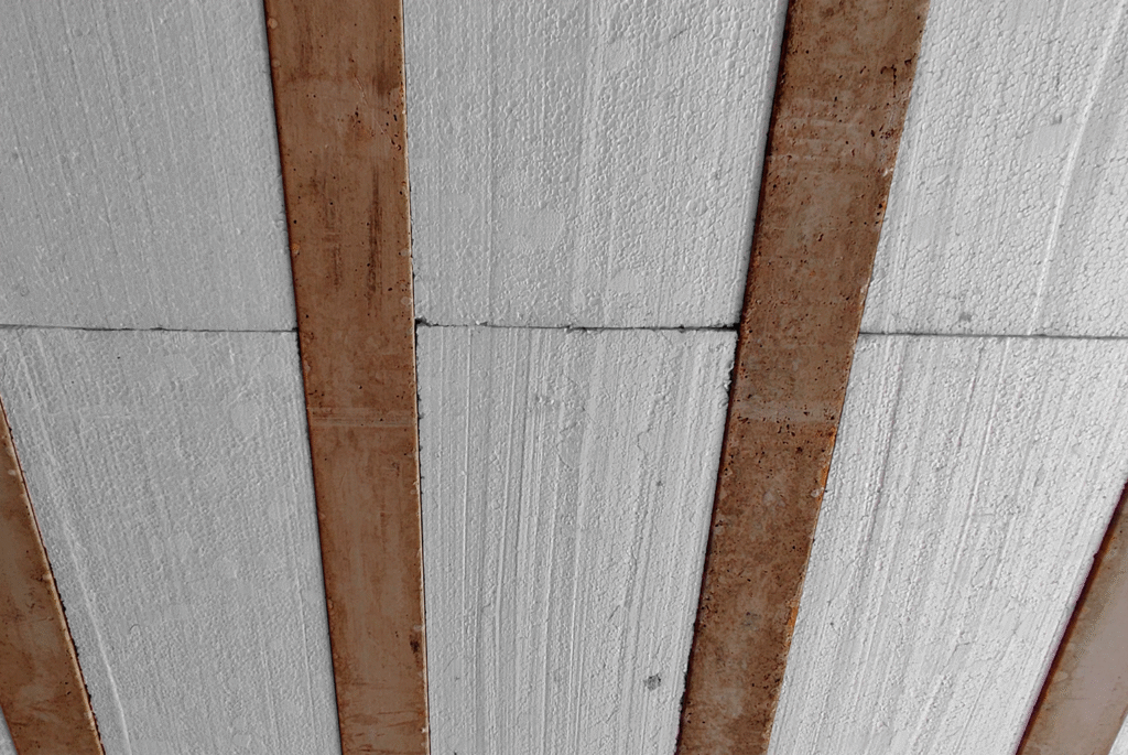 laje trelicada com isopor 1