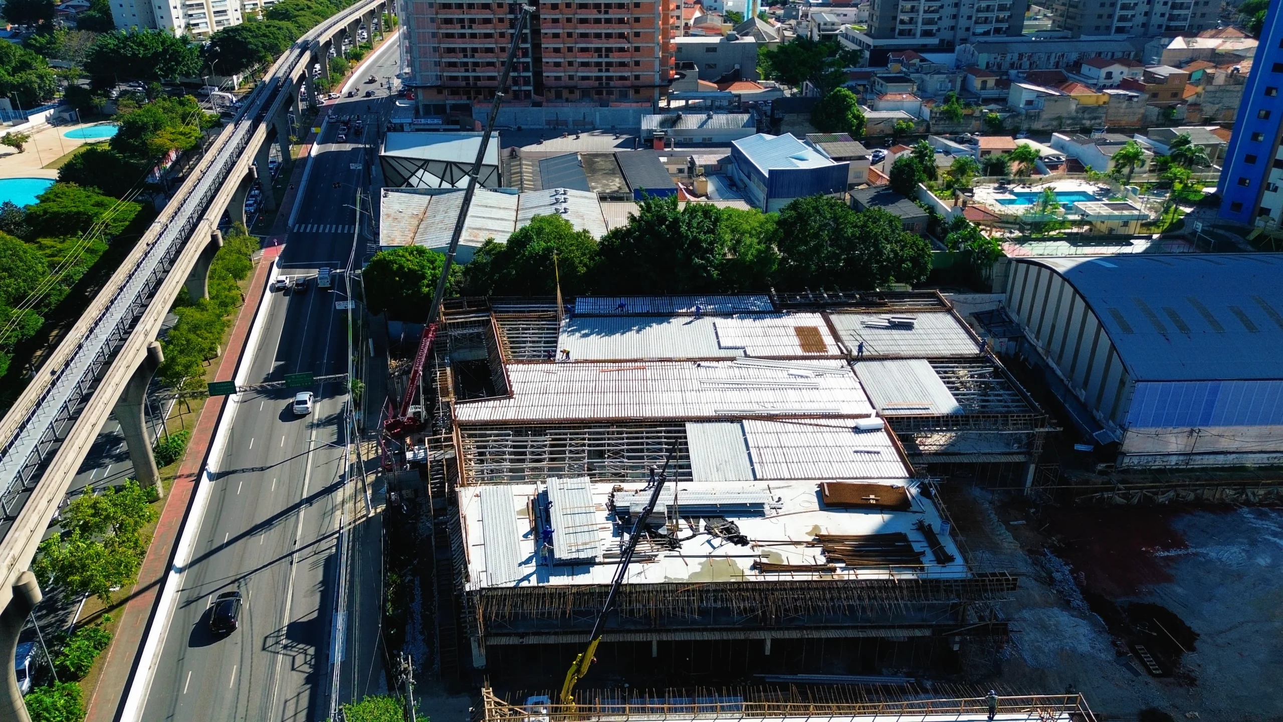 Obra civil em São Paulo. Laje Painel com isopor H35